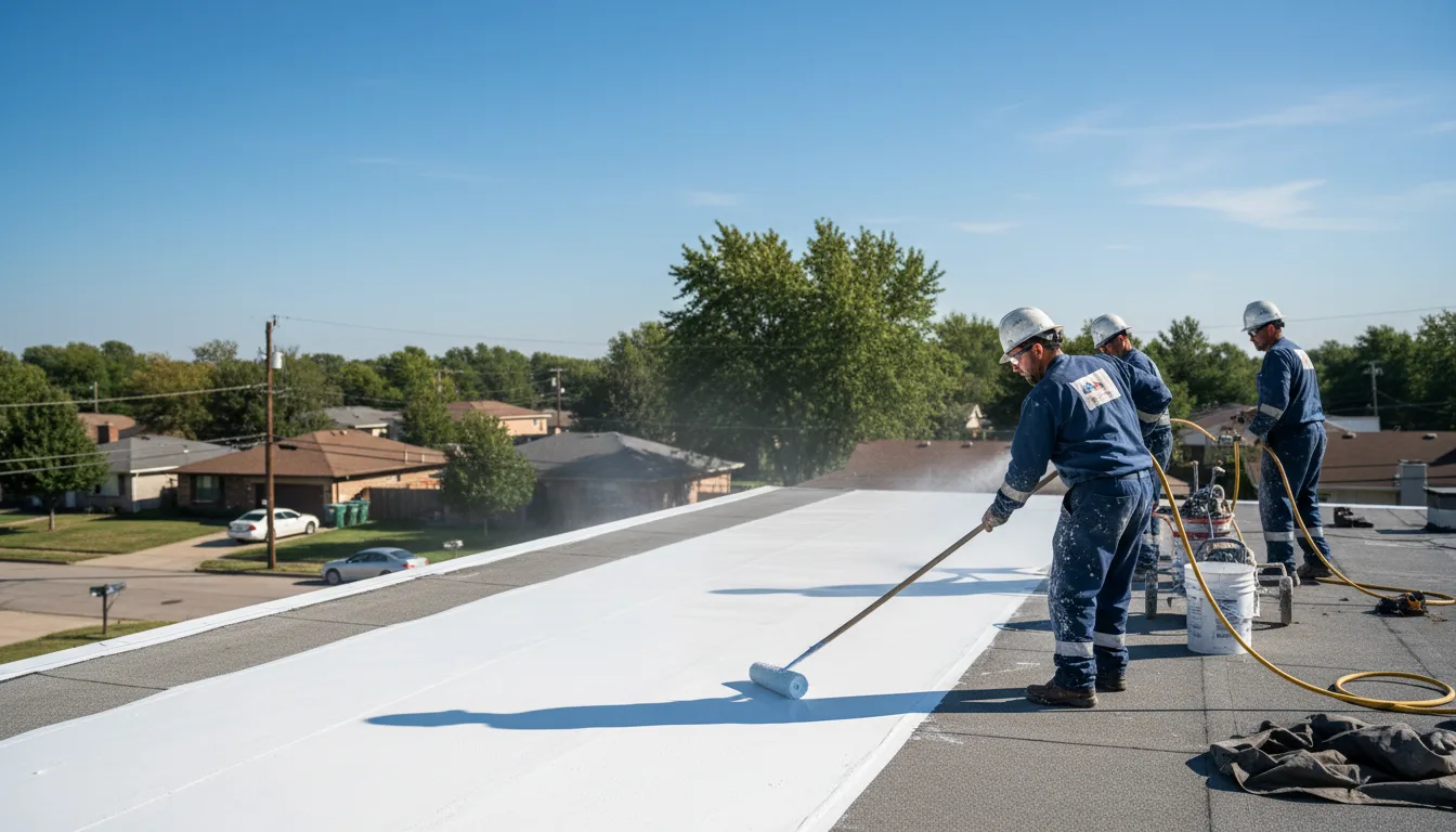 Commercial roof coating in Clio, SC near me